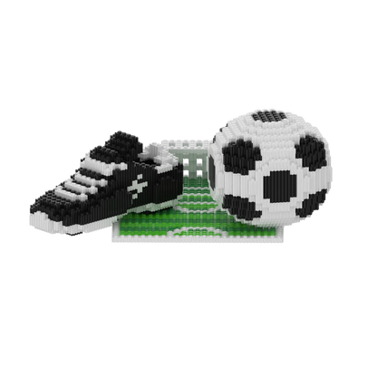 Football Building Blocks Set Sports Theme Educational Assembly Toys Creative Home Office Decor Perfect Gift for Sports Fans Boys