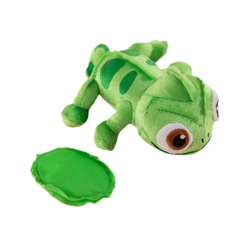 Tt-Bautiful and Vivid Pascal Rapunzel Chameleon Lying Shoulder Plushie Toy Stuffed Doll Plush Toys