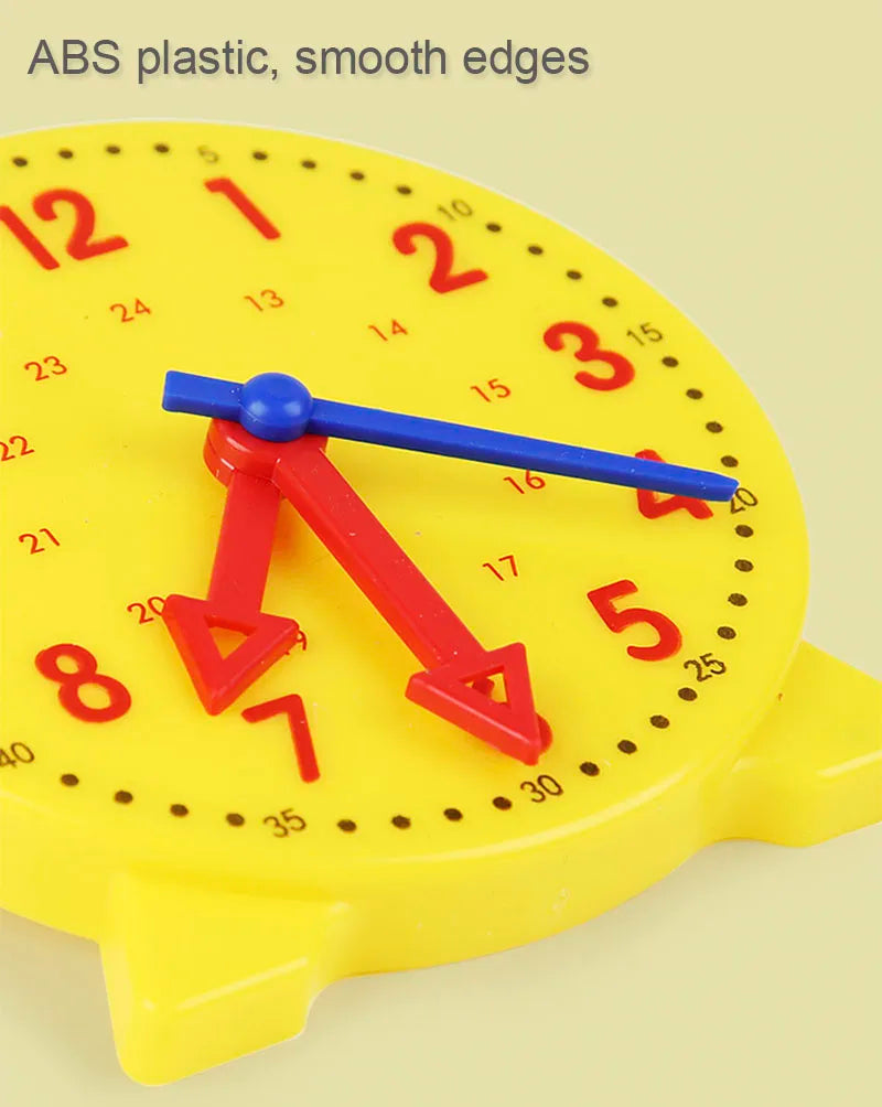 Children Montessori Clock Educational Toys Hour Minute Second Cognition Matching Puzzle Toys Kids Early Preschool Teaching Aid
