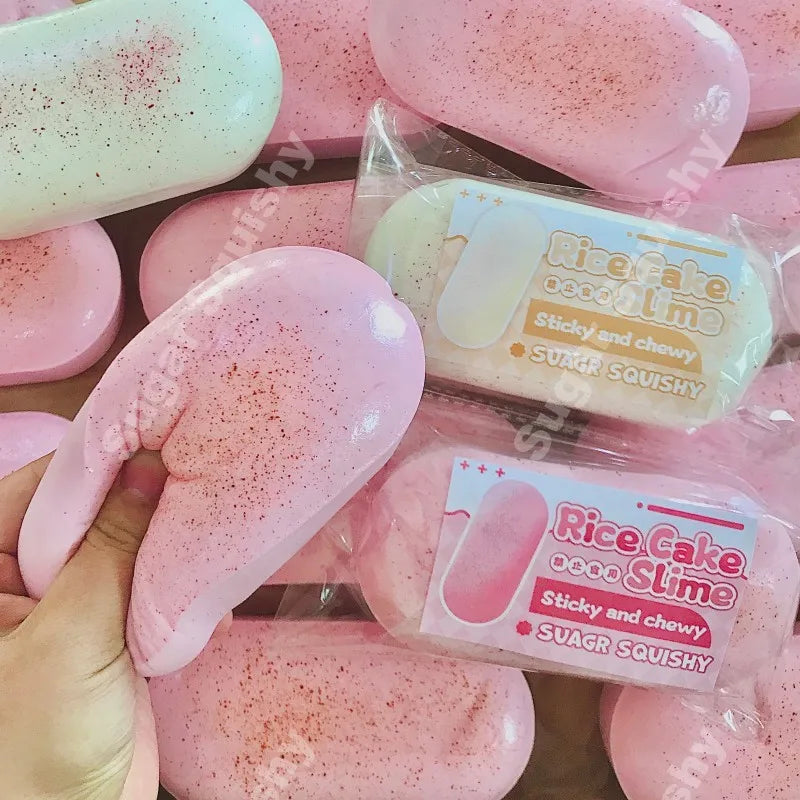 Squishy Cheese Cake Bread Squeeze Toy Soft Stress Relief Toys Slow Rising Sensory Fidget Toy for Anxiety ADHD Adults Squeeze Toy