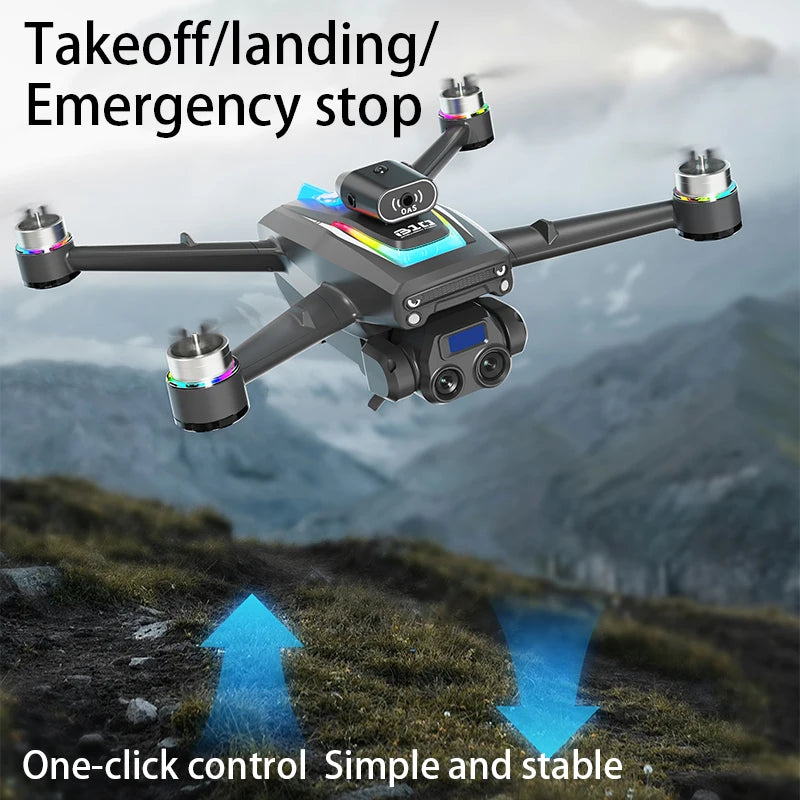 New B10S Drone 8K Professional HD Dual Camera Brushless Obstacle Avoidance Aerial Photography Foldable Quadcopter Toys Gifts