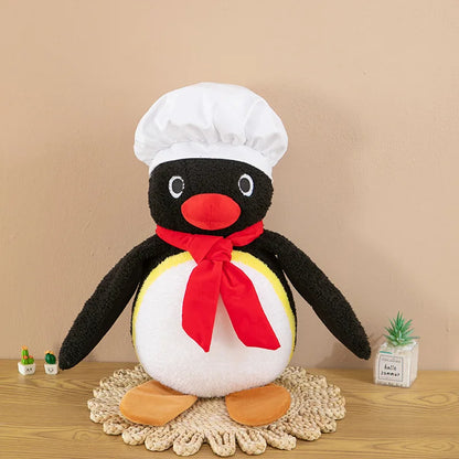 35/45/55/65cm Cute Chef Penguin Plush Toy - Soft Cushion Room/Sofa Decorative Pillow Comfort Companion Doll Holiday Gift