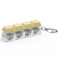 Keyboard Fidget Keychain 4 Keys Finger Keyboard Decompression Toys Press Button Keycap Fidget Stress Relief Keyboard Clicker Toy