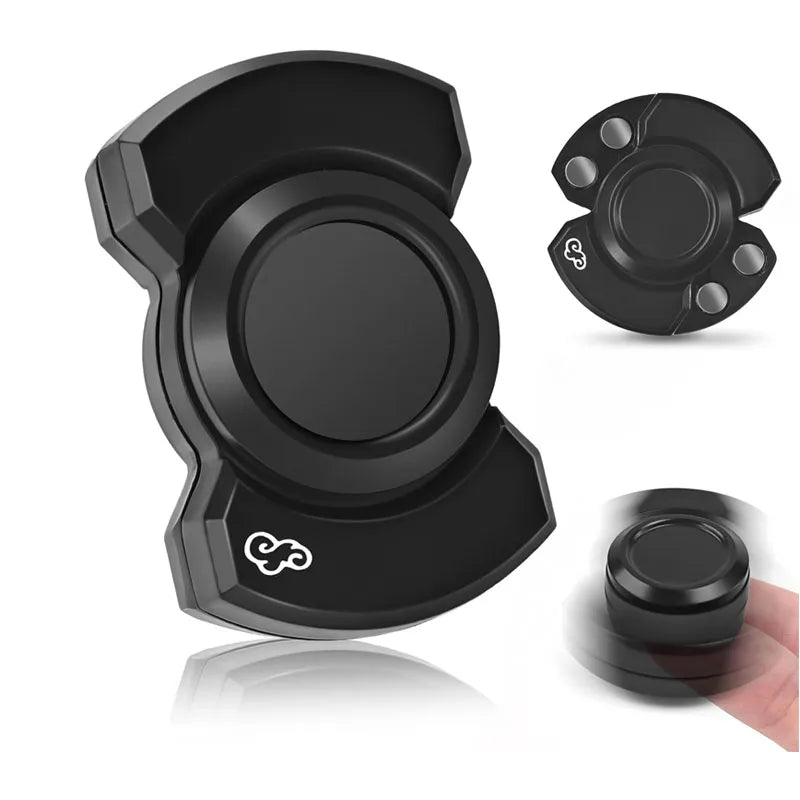 Alloy Metal 3 In1 Fidget Spinner Slider Clicker Magnetic EDC Cool Gadget Silent Stress Relief Enhanced Focus For Adults & Kids