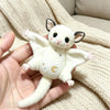Stuffed Animal Bag Charm Cute Flying Squirrel Purse Pendant Plush Backpack Ornament for Women Girls Kids Adults Daily Outdoor