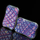 Peacock Aura Sand Slim Pro Unlimited Pushing Slider Fidget Slider Stainless Steel Titanium Zirconium Stress Relief Toy For Adult
