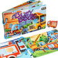 Children's Early Education Interactive Activity Book, Reusable Traffic-Themed Quiet Book, Vehicle Cognitive Recognition Shape and Color Matching Puzzle Game, DIY Toy to Develop Hands-On Skills, Suitable as a Holiday Gift for