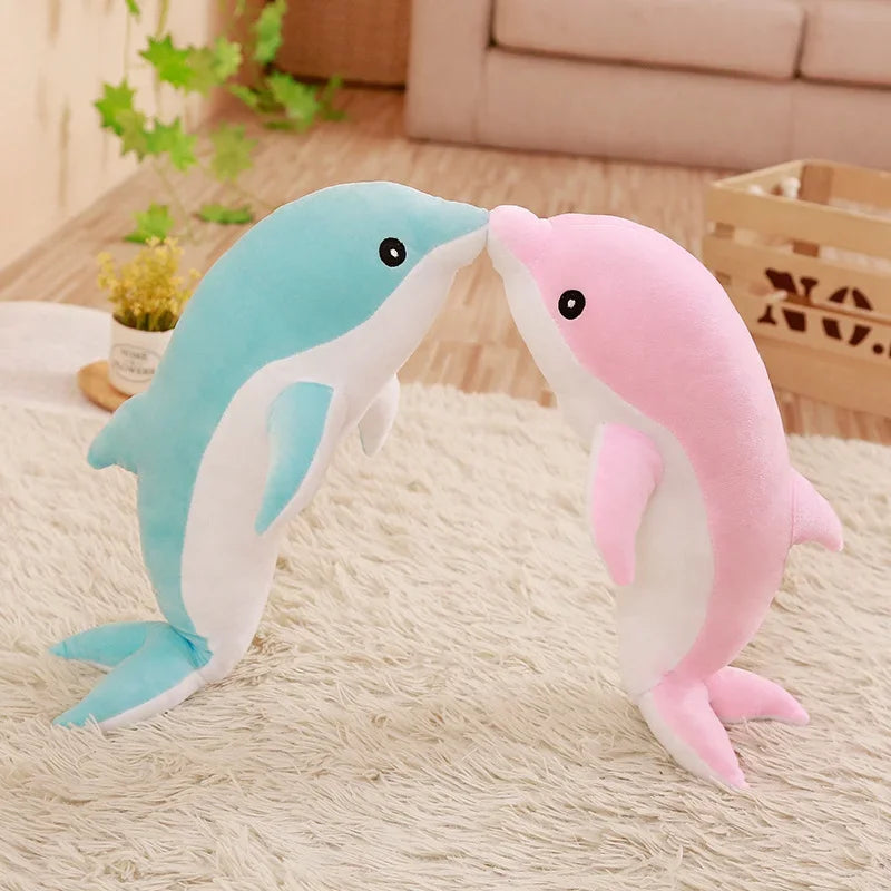 30cm Kawaii Dolphin Whale Shark Plush Toy Stuffed Soft Cute Animal Pillow Dolls Toys for Kids Children Girls Birthday Gifts Deco