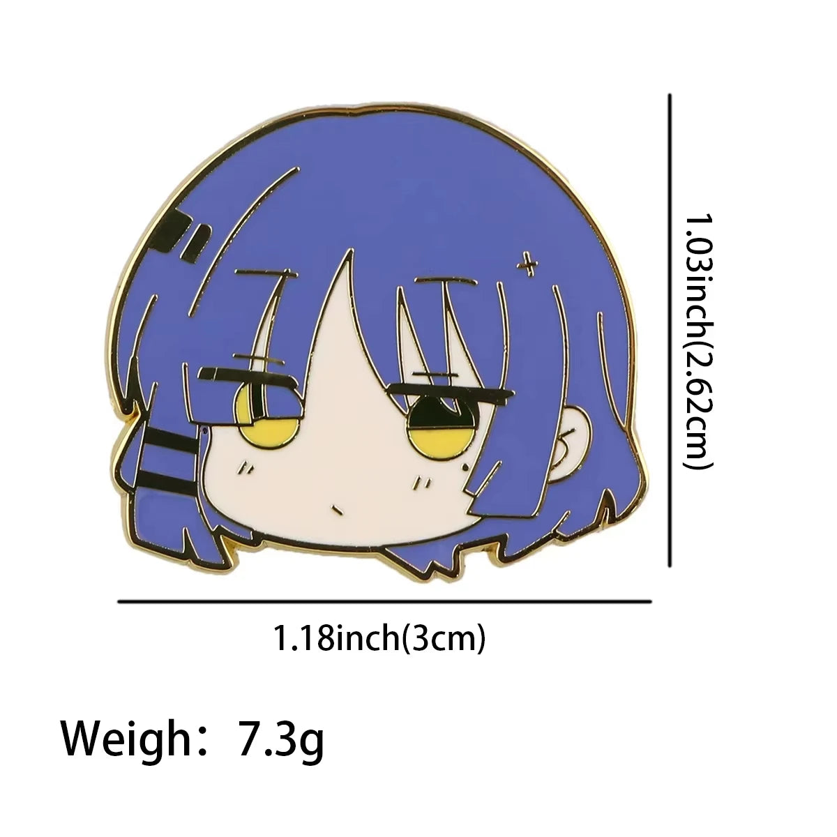 4PCS/set BOCCHI THE ROCK Anime Brooches Cute Character Pins Clothing Backpack Lapel Badges Cosplay Accessories Gifts