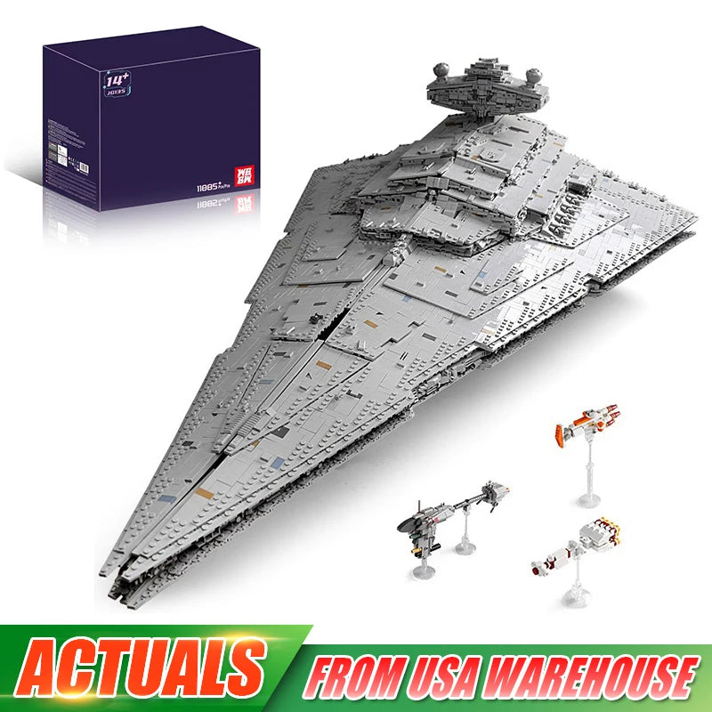 New 13135 Star Plan Toys The MOC-23556 ISD Monarch Spaceship Building Block Assembly Starship Model Brick Set Kid Christmas Gift