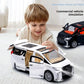 Children's Inertia Pull back Car Toy with Lighting Sound Simulation Commercial Car Model Boy Gift Toy Car Kids Holiday Gift