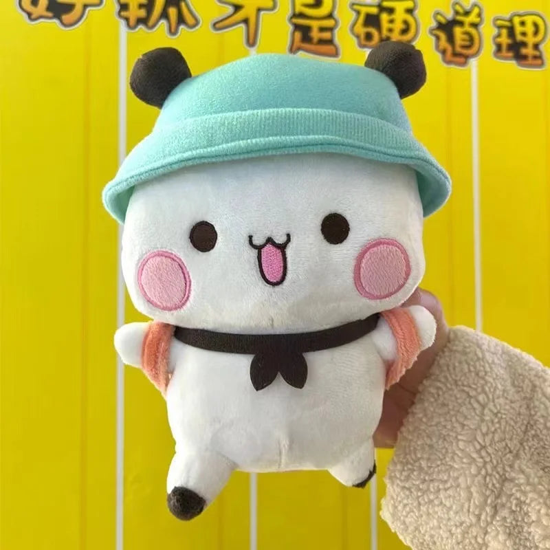 Anime Cartoon Panda Expression Bag Doll, 3D Animation Peripheral Pillow, Kawaii Plush Toy, Birthday Gift for Girls, 20cm