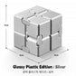 Alloy&Plastic Infinity Cube Fidget Toy Ultra-Durable Sensory Stress Reliever for Adults & Kids Anxiety Relief Gift