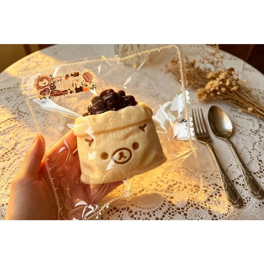 Realistic Dessert Food Rilakkuma Squishy Toy Slow Recovery Cute Cartoon Squeeze Stress Relief Fidget Sensory Decompression Gift