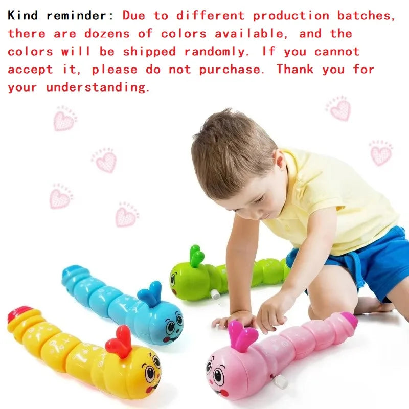 1 Piece Caterpillar Clockwork Cute Cartoon Animals Wind Up Toys  Caterpillar Shape Crawling Toy Gift