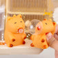 Funny Bubble Blow Squishy Toy Pop Out Squeeze Toys Cartoon Animal Panda Capybara Squishies Stress Relief Fidget Toy Party Gift