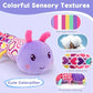 Baby Musical Caterpillar Plush Toy with Crinkles and Rattles Sensory Learning Toy for 0+ Months Infants Newborn Boys and Girls