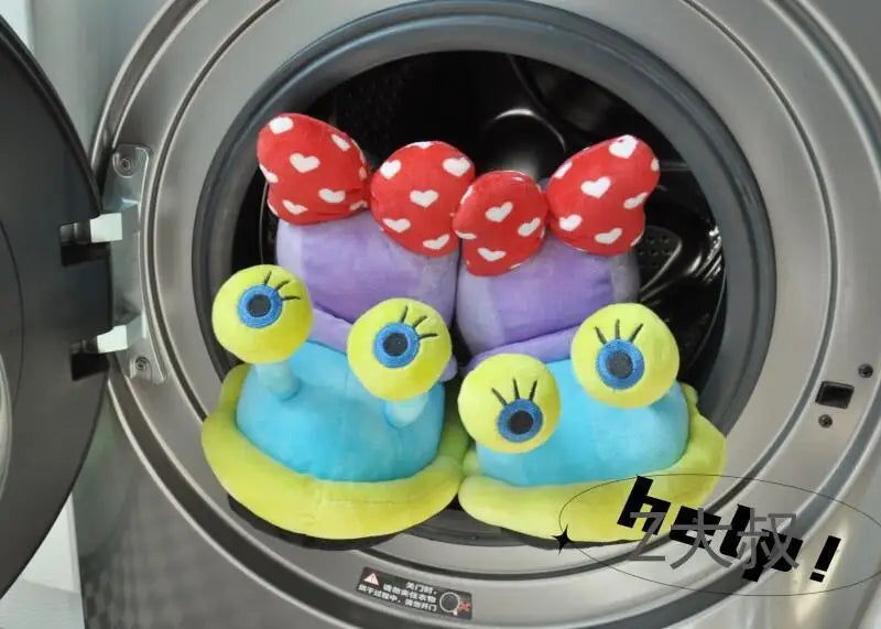 Plush SpongeBob SquarePants Cotton Shoes Snail Bags Heels Cute Home Slippers SpongeBob SquarePants Snail Boots Plush Gift