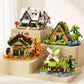 479PCS Forest Cabin Mini Building Blocks Set City Street View Greenhouse Windmill Tree House DIY Model  Birthday Gift