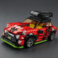 City Series Car Customization and Conversion: Travel Edition Building Block Model Car with Roof Rack—Educational Toy
