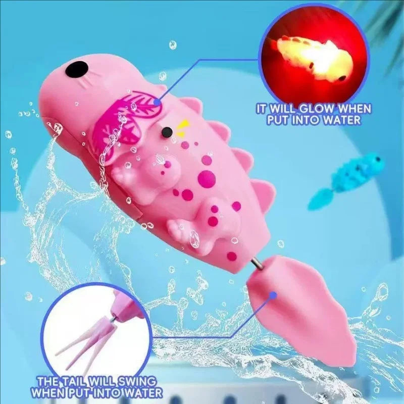 Inductive Luminescent Swinging Bath Play With Water Automatic Swimming Electric Simulation Small Fish