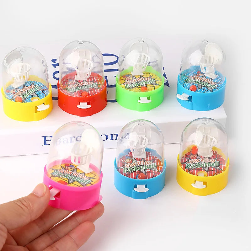 10Pcs Mini Desktop Fingers Basketball Shooting Game Toys Birthday Party Favors Supplies Pinata Filler Bag Sport Theme Party