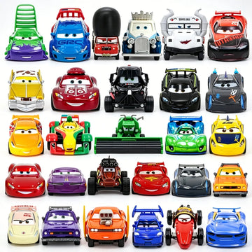 2026 New Pixar Cars Lightning McQueen Fillmore 4-10CM 1:55 Metal Model Racing Car Toys Christmas Birthday NEWYEAR Gift