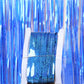 Metallic Tinsel Foil Fringe Curtains Photo Backdrop Glitter Streamers Foil Fringe Backdrop Curtain for Xmas Wedding Background