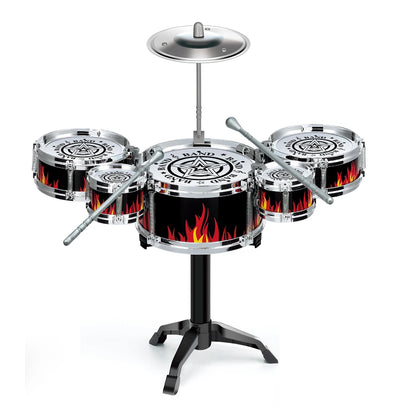 Drum Sets for Children Beginners Children's Toys Dynamic Jazz Drums for Western Percussion Instrument