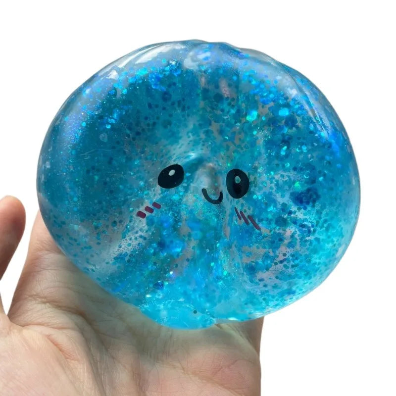 Simulation Flash Dumpling Pressure Ball Fidget Squishes Squishy Maltose Dough Ball Decompression Fidget Toy Fun Creative Gift