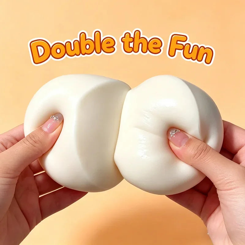 New Milk Cake Squeeze Taba Soft Toy, Cute Milky White Squeeze Toy, Finger Toy, Stress Relief Toy, Soft Girl Birthday Gift Toy