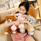Teddy Bear Stuffed Animal Plushie, Light Brown Stuffed Teddy Bear Toys, Soft Plushies Gift for Baby Shower, Room Decorations