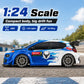 4WD High Speed RC Car 2.4G Remote Drifting Car 1:24 Scale Dual Mode One Click Switch LED Headlight Taillight Long Battery Life Racing Toy Car