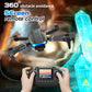 Aerial Drone Dual Lens Switch Gesture Photography Beauty Filter 110° Wide Angle Trajectory Flight APP Control Foldable FPV Drone