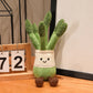 Stuffed Humanoid Vegetable Plush Pillow Smiling Corn Carrot Asparagus Doll with Legs Decor Prop Gift