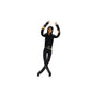 28cm Michael Jackson Bendable Stuffed Doll Plushie with Skeleton Body Abstract Ornament for Fans Surprise Gift