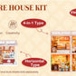Rolife DIY Miniature House Kit Flavorful Ice Cream Super Creator Dollhouse 3D Puzzle Model Building Kit with LED for Desk Decor