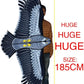 New  Outdoor Fun Sports Huge 185cm Eagle Kite With Handle Line Novelty Toy Kites For Adult /Kids Large Good Flying