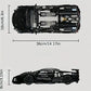 1:14 Black Sports Car Building Blocks Set 1000PCS+, Suitable for 14+, Educational Assembled Model, Home Decoration & Gift