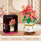 Orchid Building Blocks Flowers Bouquet Bonsai Plant Model Ornament Exquisite DIY Home Decorations Valentines Adult Child's Gifts