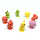 30pcs Pop Little Suckers Assembled Sucker Suction Cup Mini Monster Sucker Capsule Model Building Block Toys Cartoon Animal
