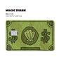 100% New Arrival Conch Money Bow Anime Speend or Save Meme Credit Card Film Debit Card Sticker Skin