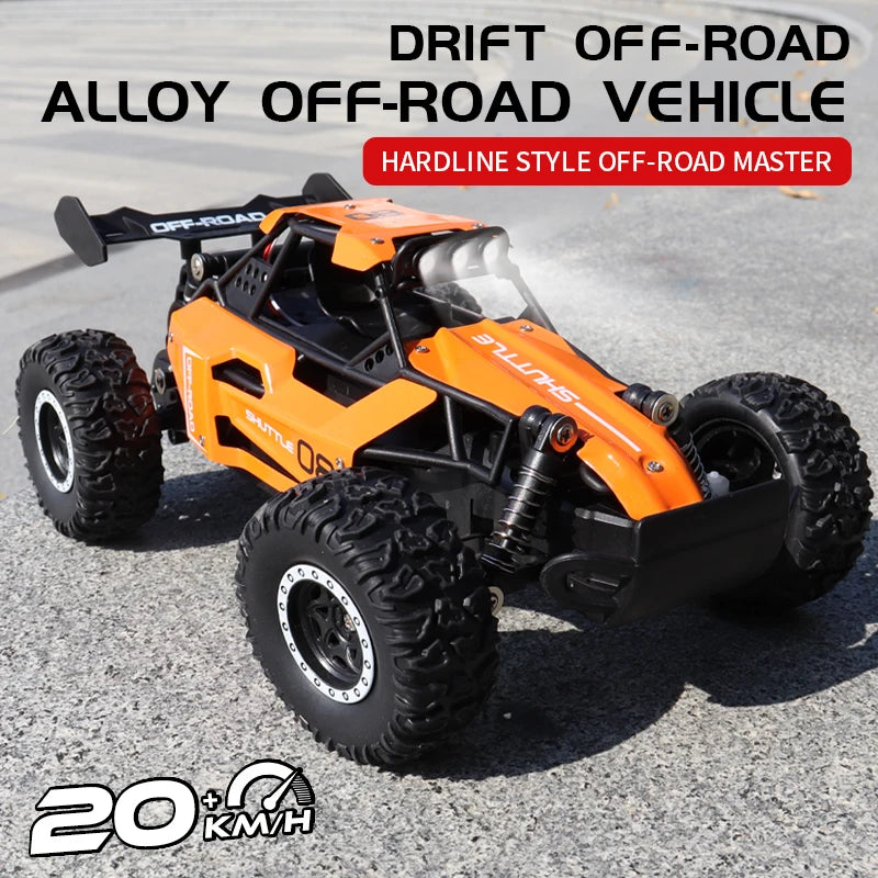 ZWN 1:16 2.4Gh Model RC Car With LED Lights 2WD Off-road Remote Control Climbing Vehicle Outdoor Cars Toys for Boys Girls Gifts