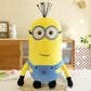 Minions Movie Periphery Yellow Plush Bob Plush Stuart Stuffed Toys In Jeans Soft Dolls Pillow Decoration Children Birthday Gift