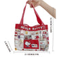 Sanrio KT Cute Cartoon Transparent PVC Makeup Bag Large Capacity Portable Handbag Style Cosmetic Storage Pouch Storage Bag
