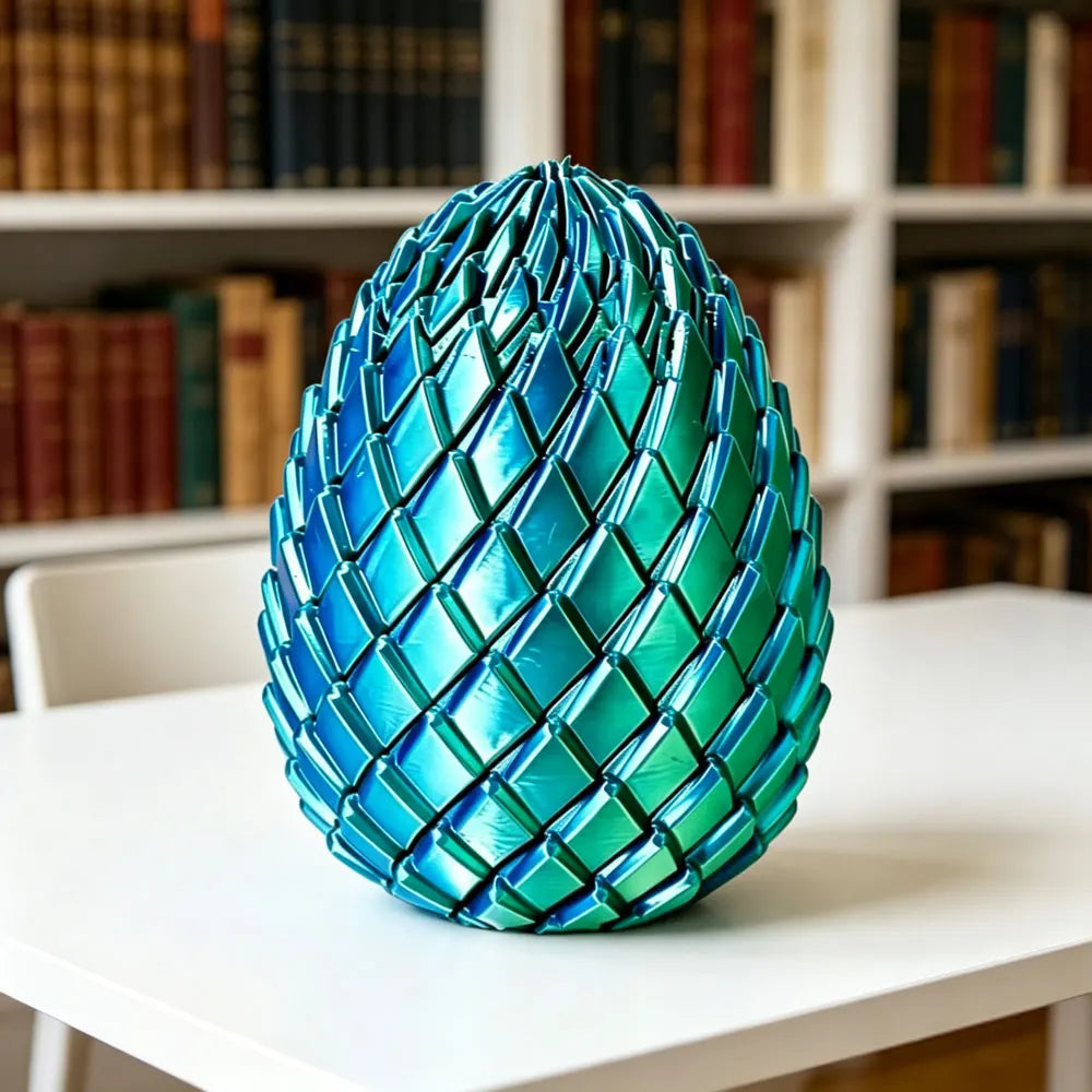 3D Printed Dragon Egg Stress Relief Model, Deformable Twist Egg, Creative Fidget Toy Desk Ornament