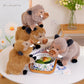 Hot Sale kawaii Wild Boar Plush Toys Cartoon Animal Stuffed Soft Pillow Back Sofa Cushion Decoration for Kids Birthday Gifts