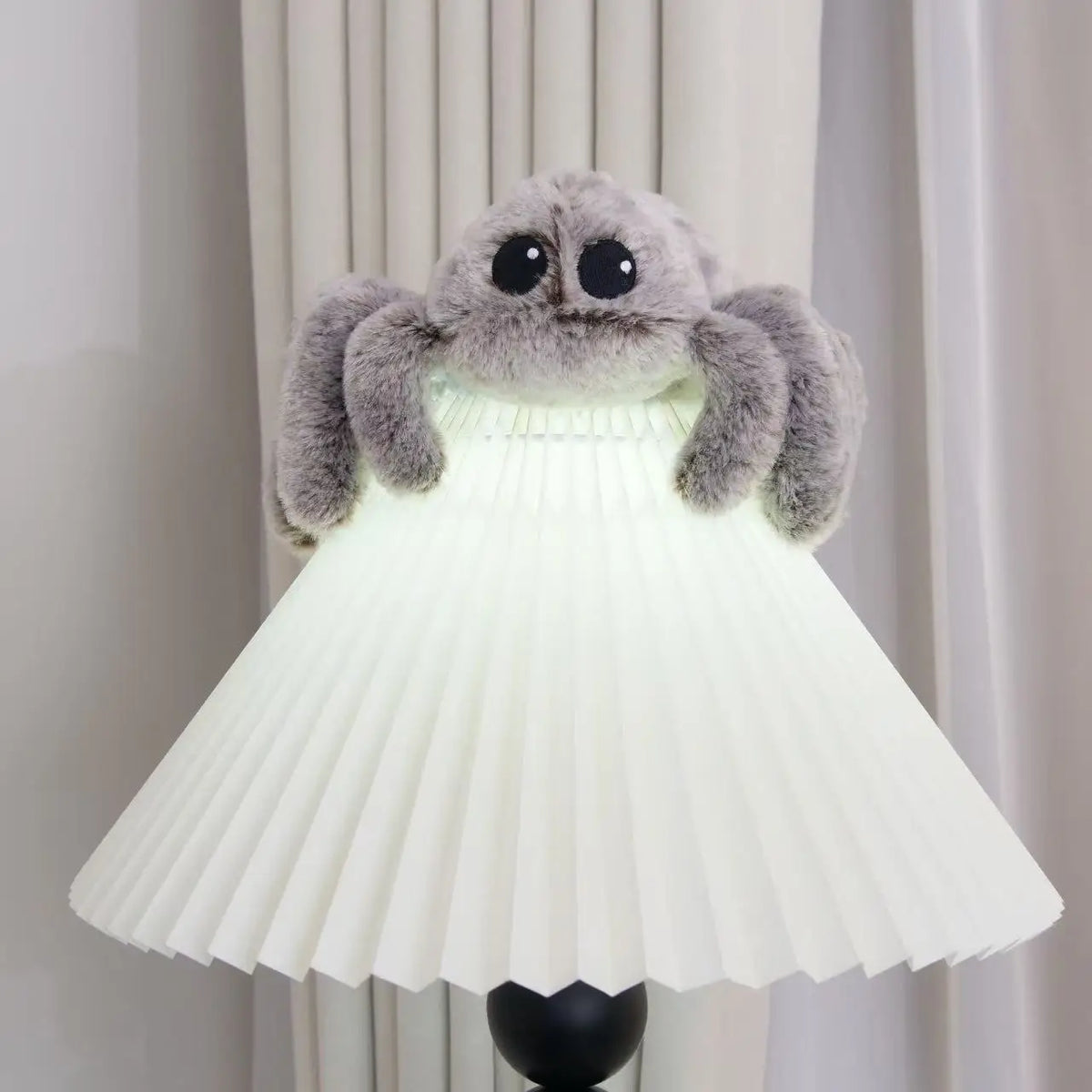 Realistic Plush Spider Toy - Gray Spider Doll Gift for Christmas