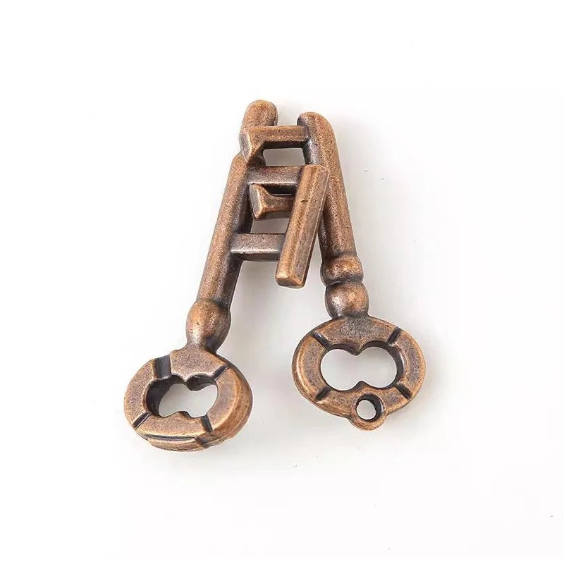 Baffling Puzzles Key Lock IQ Brain Teaser Quebra Cabeça Rompecabezas Metal Juegos De Ingenio Intellectual Toys For Adults Kids