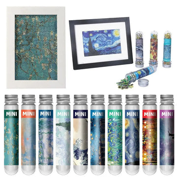 150PCS Oil Painting Jigsaw Puzzles – Mini Test Tube Educational Toy